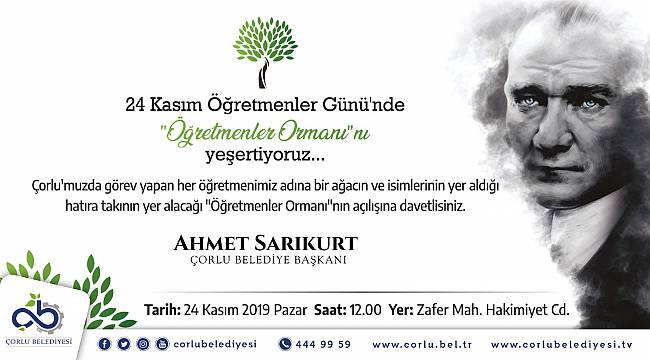 Öğretmenler Ormanı’nı Yeşertiyoruz