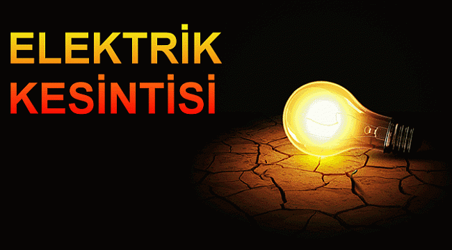 Çarşamba Günü 5 Saat Elektrik Yok