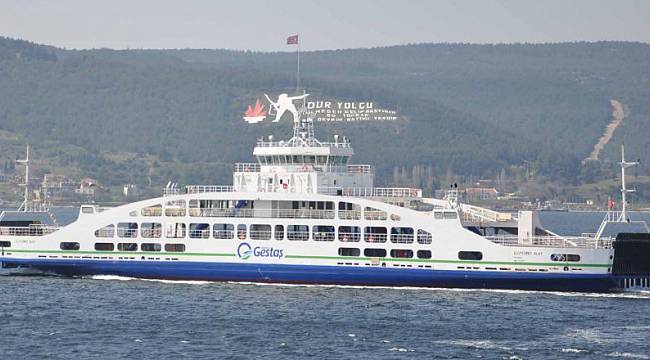 Fırtına nedeniyle Çanakkale'de GESTAŞ'ın bazı seferleri iptal edildi