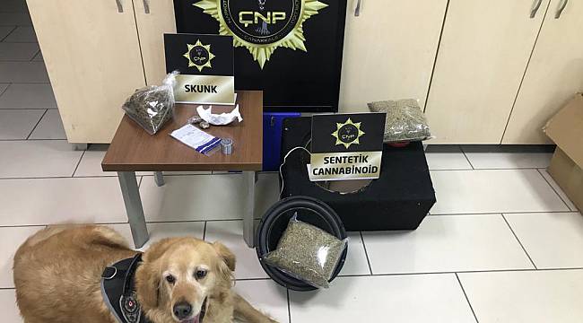 Hoparlörün İçine Saklanan Uyuşturucuyu Polis Köpeği Buldu