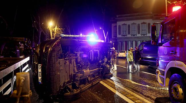 Beşiktaş'ta Trafik Kazası, 1 Yaralı