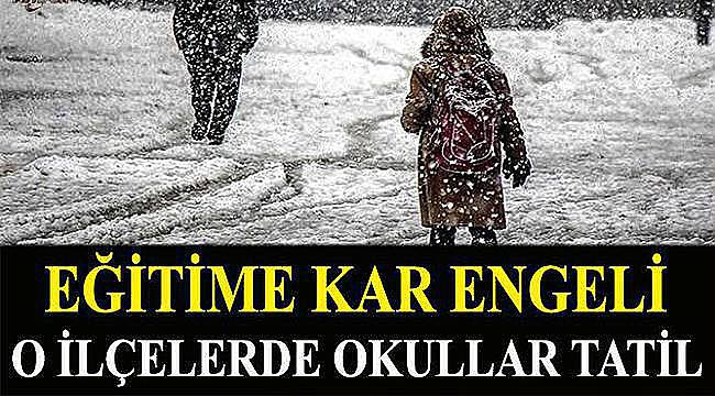 Çanakkale'nin 3 İlçesinde Eğitime Kar Engeli