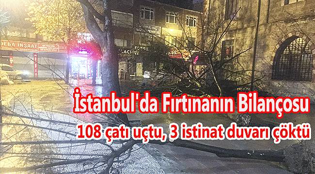 İstanbul'da Fırtınanın Bilançosu