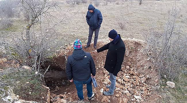 Kaçak Kazı Alanında İnceleme Yapıldı