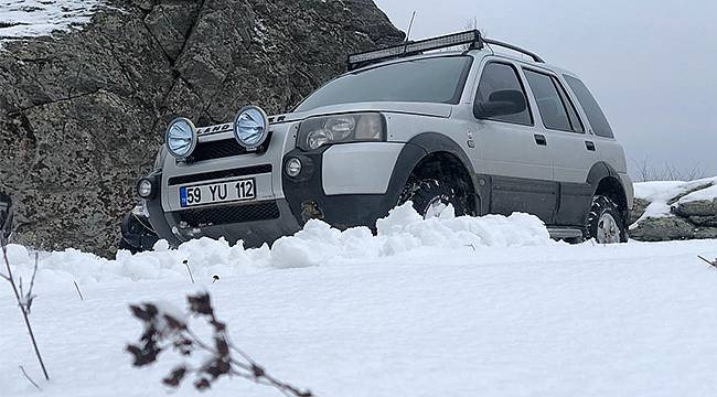 Kırklareli'nde Kar Yağışı Başladı