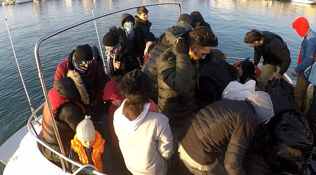 Lastik Botta 36 Düzensiz Göçmen Yakalandı