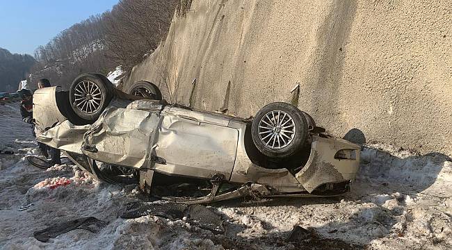 Şarampole Devrilen Otomobilin Sürücüsü Öldü
