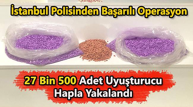 27 Bin 500 Adet Uyuşturucu Hapla Yakalandı