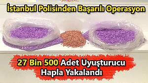 27 Bin 500 Adet Uyuşturucu Hapla Yakalandı