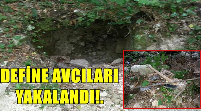 Defineciler Suç Üstü Yakalandı