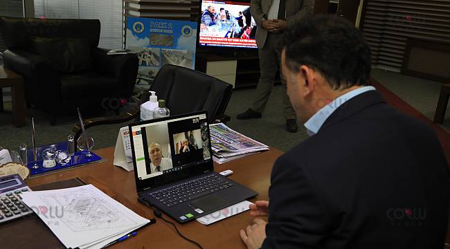Başkan Çetin Su Sorununu Görüntülü Görüşmede Anlattı
