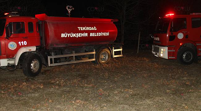 Çerkezköy'de Piknik ve Mesire Alanında Yangın Çıktı