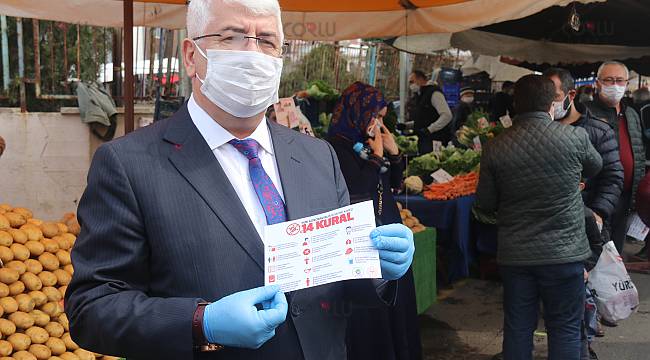 Ergene Belediyesi Maske, Eldiven ve Dezenfektan Dağıtmaya Devam Ediyor