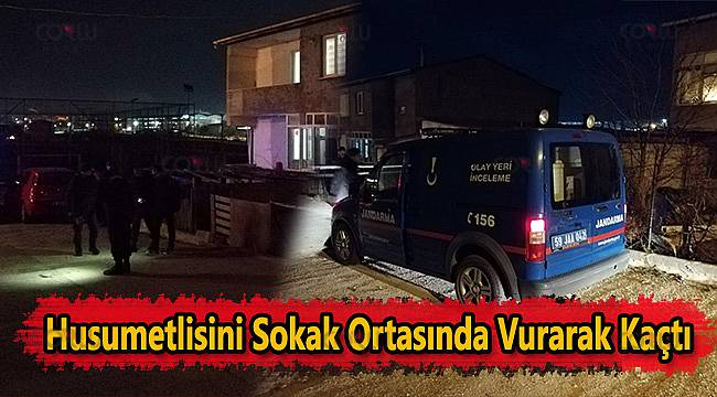 Husumetlisini Sokak Ortasında Vurarak Kaçtı