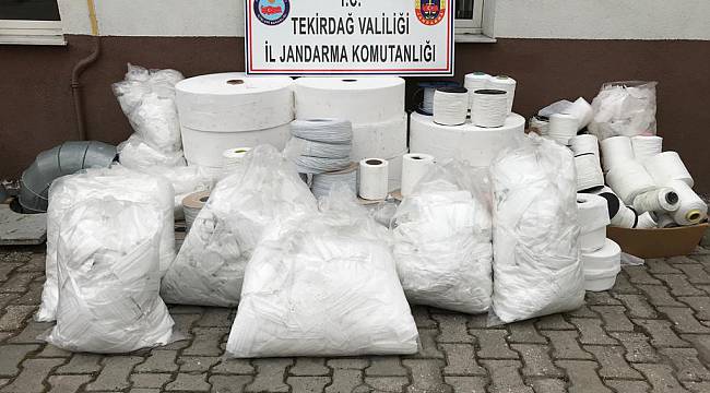 Kaçak Üretilen 15 Bin Maske Ele Geçiri