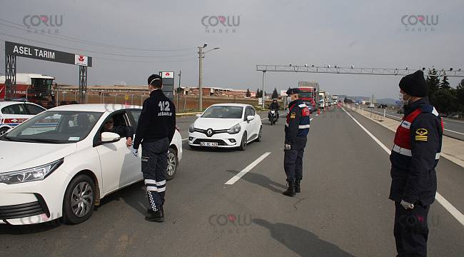 Keşan'a Giriş-Çıkışlarda Korona Taraması Yapıldı