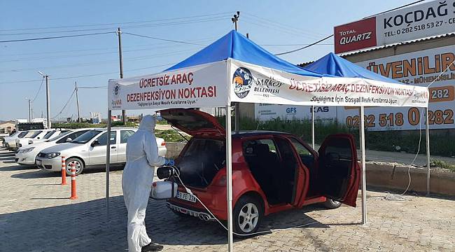 Araçlar İçin "Mobil Dezenfeksiyon İstasyonu" Kuruldu