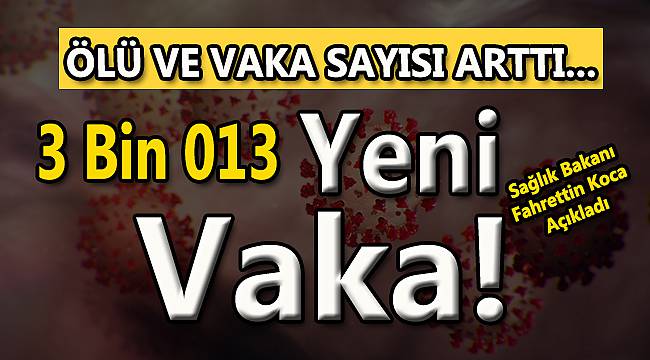 Bakan Koca Ölü ve Vaka Sayısını Açıkladı