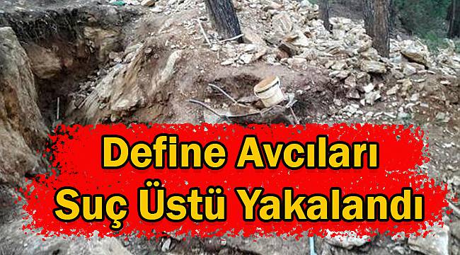 Define Bulmak İçin Kaçak Kazı Yapan 7 Kişi Yakalandı