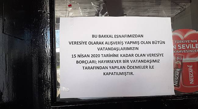 Hayırsever, Vatandaşların Bakkallara Olan Borcunu Ödedi