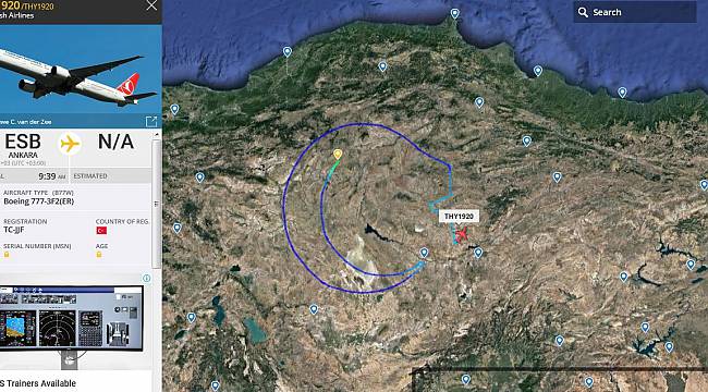 THY Uçağı Gökyüzüne Ay-Yıldız Çizdi