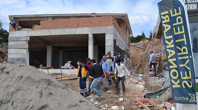 İnşaattan Düşen İşçi Yaralandı