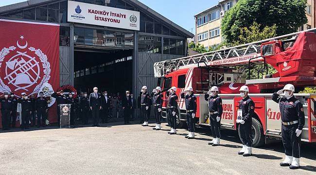 Kadıköy'de Şehit Olan İtfaiye Erleri İçin Tören Düzenlendi