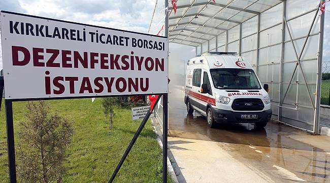Kırklareli'nde Kurum Araçları Koronavirüse Karşı Dezenfekte Ediliyor