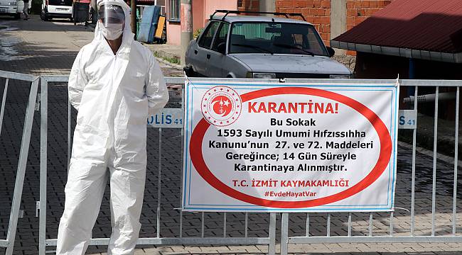 Kocaeli'de 2 Sokak Karantinaya Alındı