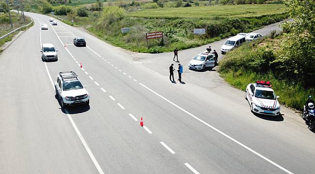 Tekirdağ'da Jandarmadan Drone İle Trafik Denetimi