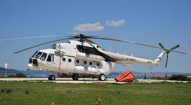 Yangın Helikopteri Göreve Başladı