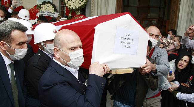 Şehit Polis Memuru Erman Özcan Son Yolculuğuna Uğurlandı