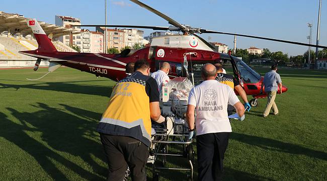 Ambulans Helikopter Yeni Doğan Bebek İçin Havalandı