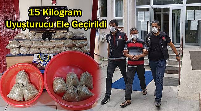 Bir Evde 15 Kilogram Uyuşturucu Ele Geçirildi
