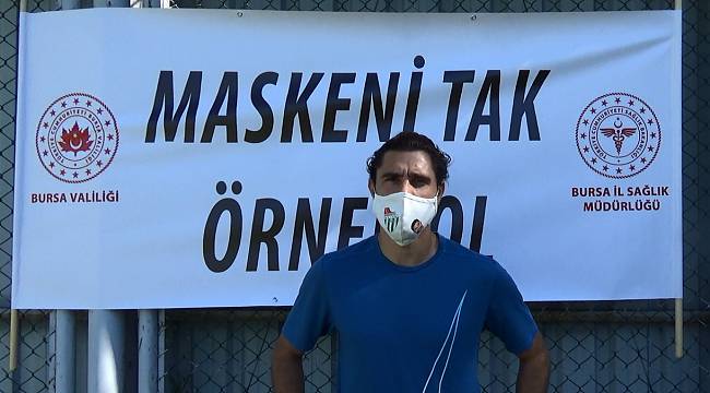 Bursaspor'dan "Maskeni Tak, Örnek Ol" Kampanyasına Destek