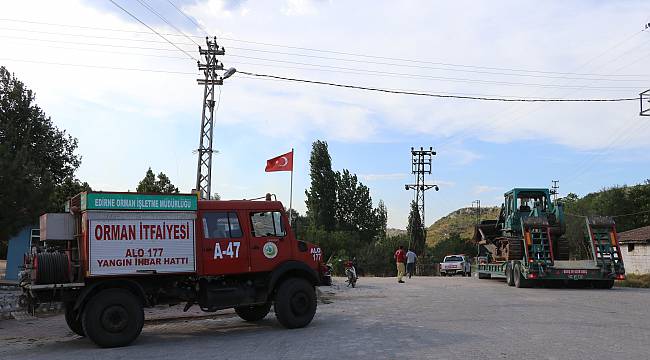 Bulgaristan'daki Yangın Tehdidiyle İlgili Edirne'de Kriz Masası Oluşturdu