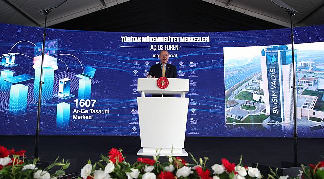 Cumhurbaşkanı Erdoğan, TÜBİTAK Mükemmeliyet Merkezleri Açılış Töreni'ne katıldı