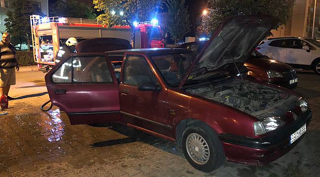 Kırklareli'nde Otomobil Yangını