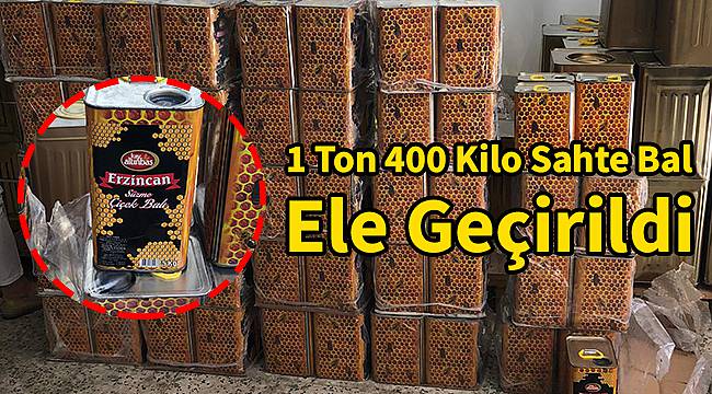 1 Ton 400 Kilo Sahte Bal Ele Geçirildi