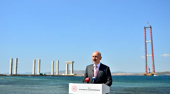 Bakan Karaismailoğlu, 1915 Çanakkale Köprüsü İnşaatında İncelemelerde Bulundu