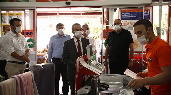 Çerkezköy'de Maske Denetimi Yapıldı