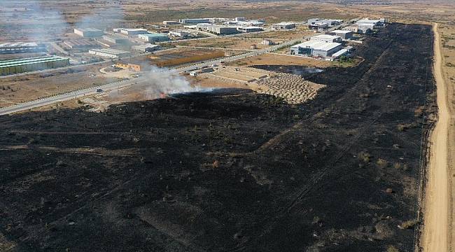 Edirne OSB'nin Meralık Alanında Çıkan Yangın Söndürüldü