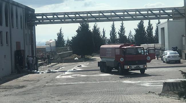Ergene'de Fabrikada Çıkan Yangın Söndürüldü