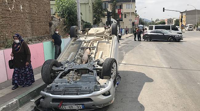 Trafik Kazası Geçiren Oğlunun Yanına Giden Baba Kaza Yaptı, 2 Yaralı
