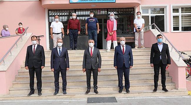 Vali Bilgin, Okullarda İncelemede Bulundu
