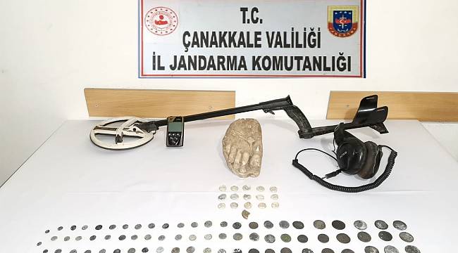 Çanakkale'de Tarihi Eser Operasyonu, 2 Gözaltı