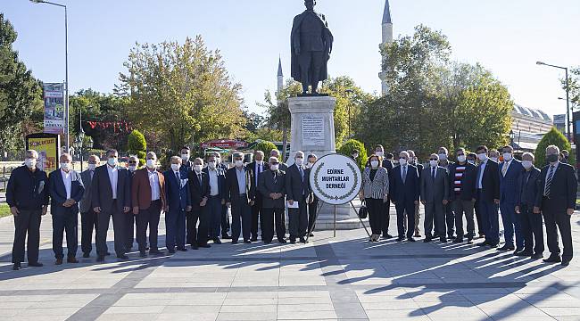 Edirne'de Muhtarlar Günü Dolayısıyla Tören Düzenlendi