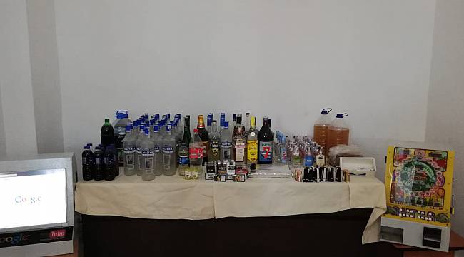 Tekirdağ'da 77 Litre Kaçak İçki Ele Geçirildi