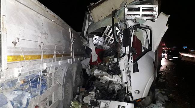Bilecik'te Bozulan Tırı Tamir Eden Sürücüye Kamyonet Çarptı, 1 Ölü 1 Yaralı