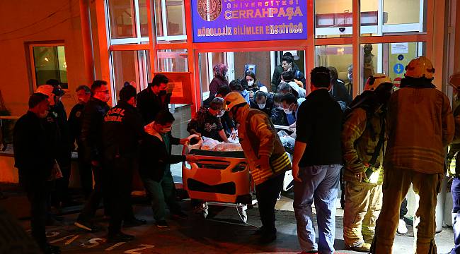 İstanbul Üniversitesi Cerrahpaşa Tıp Fakültesinde Çıkan Yangın Söndürüldü